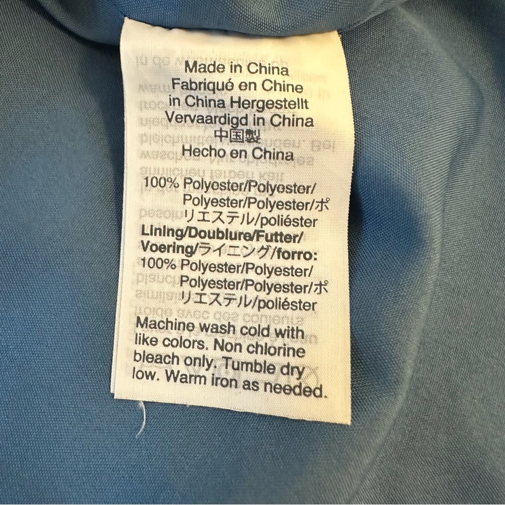 J.CREW Mercantile Blue Scallop Neck Camisole Tank Top Strappy Blouse Size 4 - Picture 7 of 9